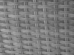 Lettino da giardino SYLT LUX Rattan sintetico (PE) Grigio