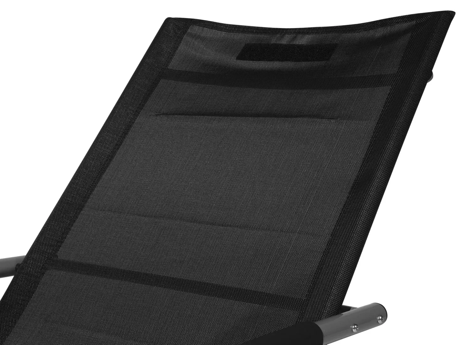 Lettino Prendisole a Dondolo CARANO Metallo Nero