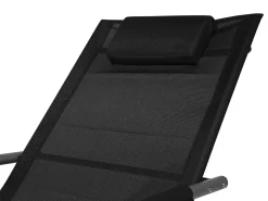 Lettino Prendisole a Dondolo CARANO Metallo Nero