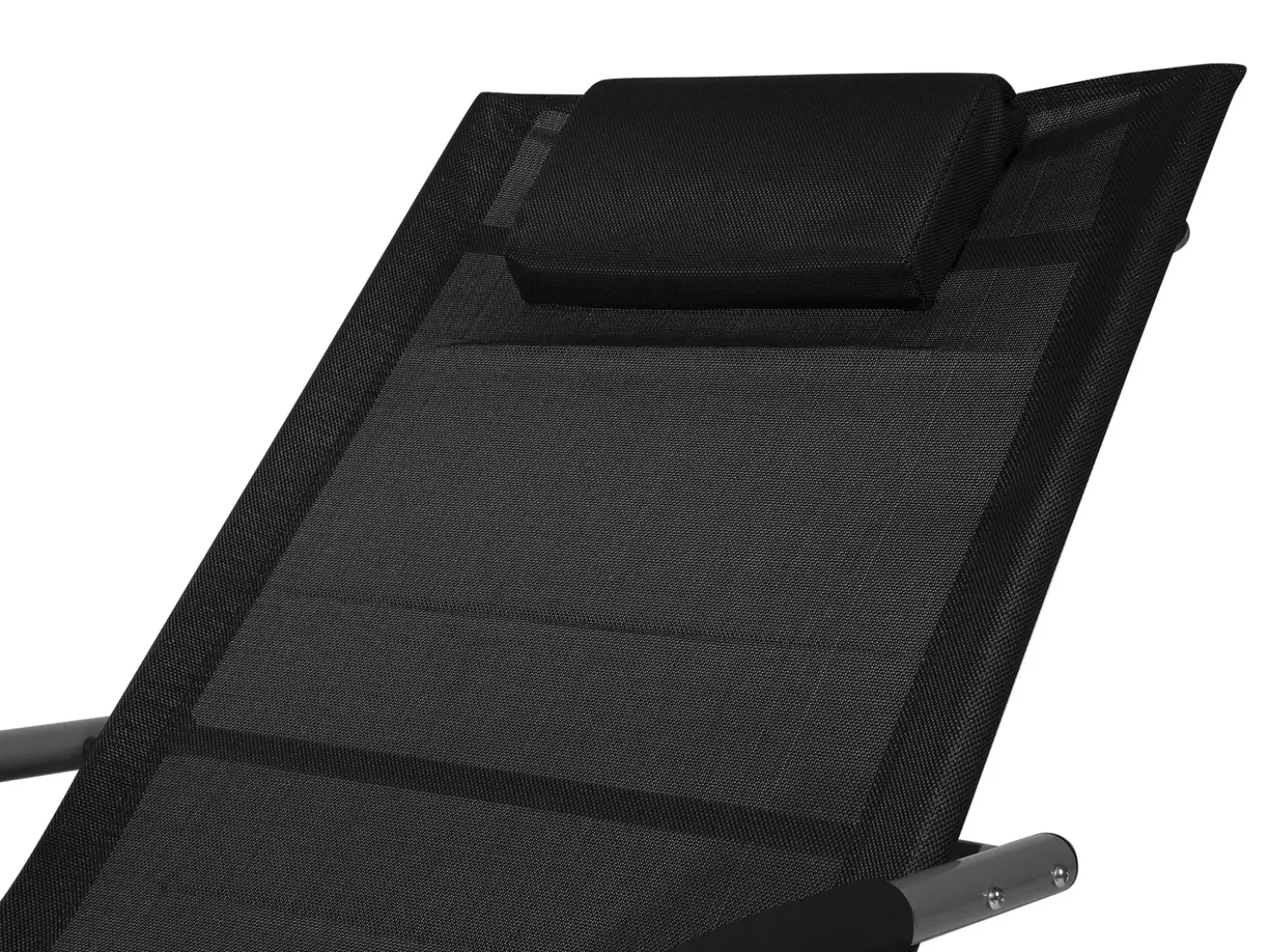 Lettino Prendisole a Dondolo CARANO Metallo Nero