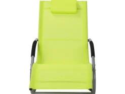 Lettino Prendisole a Dondolo CARANO Metallo Verde lime