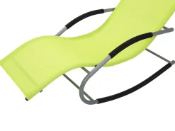 Lettino Prendisole a Dondolo CARANO Metallo Verde lime