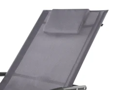 Lettino Prendisole a Dondolo CARANO II Metallo Grigio