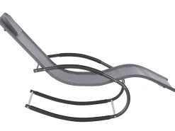 Lettino Prendisole a Dondolo CARANO II Metallo Grigio