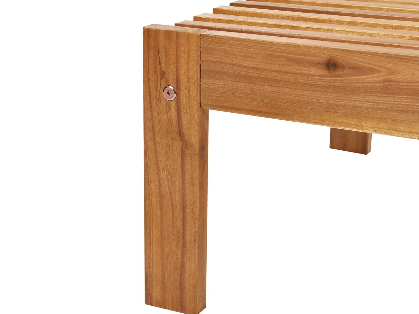 Lettino Prendisole BELLANO Legno d'acacia Marrone