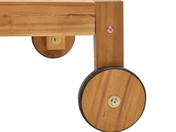 Lettino Prendisole BELLANO Legno d'acacia Marrone
