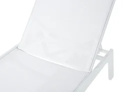 Lettino Prendisole CATANIA Metallo Bianco