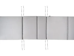Lettino Prendisole con Cuscino AMANTEA PREMIUM II Legno d'acacia Grigio chiaro