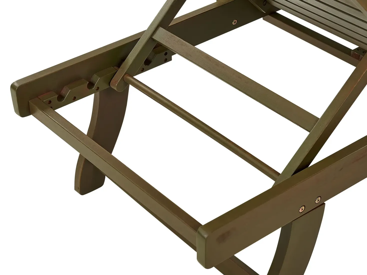 Lettino Prendisole con Cuscino AMANTEA PREMIUM II Legno d'acacia Grigio chiaro