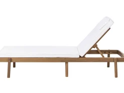 Lettino Prendisole con Cuscino MARCETELLI Legno d'acacia Bianco