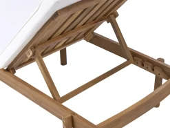 Lettino Prendisole con Cuscino MARCETELLI Legno d'acacia Bianco