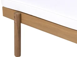 Lettino Prendisole con Cuscino MARCETELLI Legno d'acacia Bianco