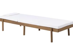 Lettino Prendisole con Cuscino MARCETELLI Legno d'acacia Bianco