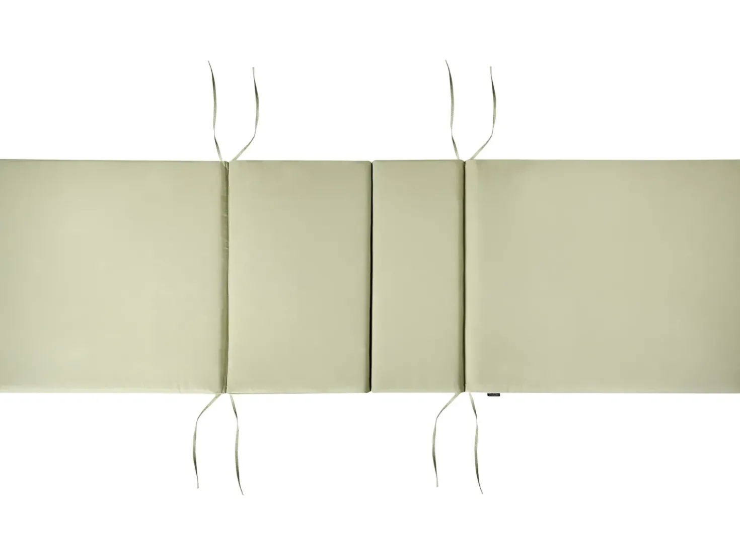 Lettino Prendisole con Cuscino JAVA PREMIUM Legno d'acacia Verde