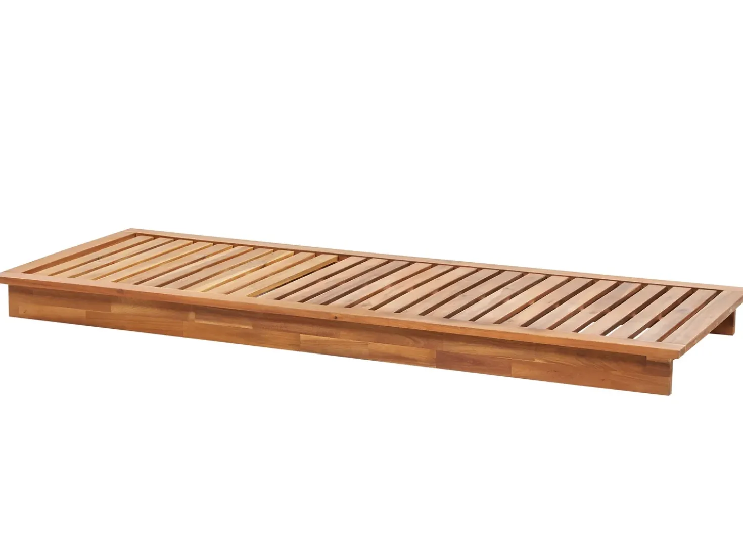 Lettino Prendisole con Cuscino GRANARI Legno d'acacia Marrone