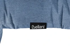 Lettino Prendisole con Cuscino CESANA PREMIUM Legno d'acacia Blu