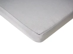 Lettino Prendisole con Cuscino JAVA PREMIUM Legno d'acacia Grigio chiaro