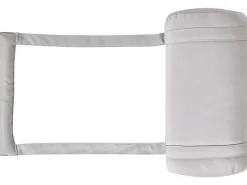 Lettino Prendisole con Cuscino JAVA PREMIUM Legno d'acacia Grigio chiaro