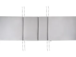 Lettino Prendisole con Cuscino JAVA PREMIUM Legno d'acacia Grigio chiaro