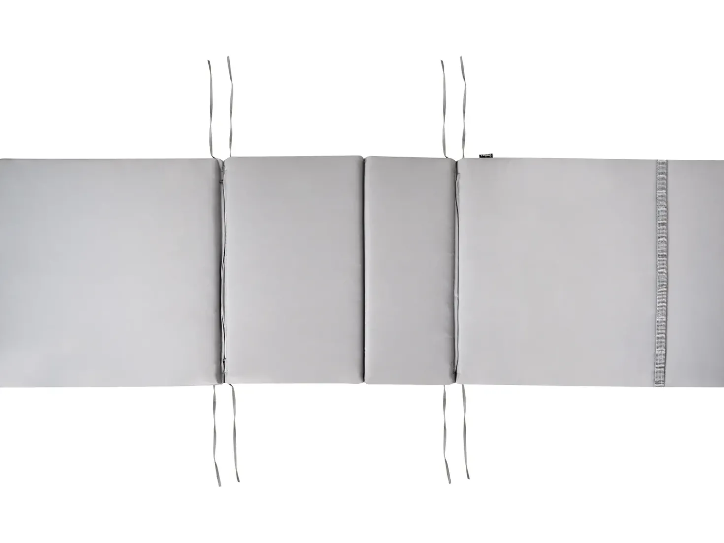 Lettino Prendisole con Cuscino JAVA PREMIUM Legno d'acacia Grigio chiaro