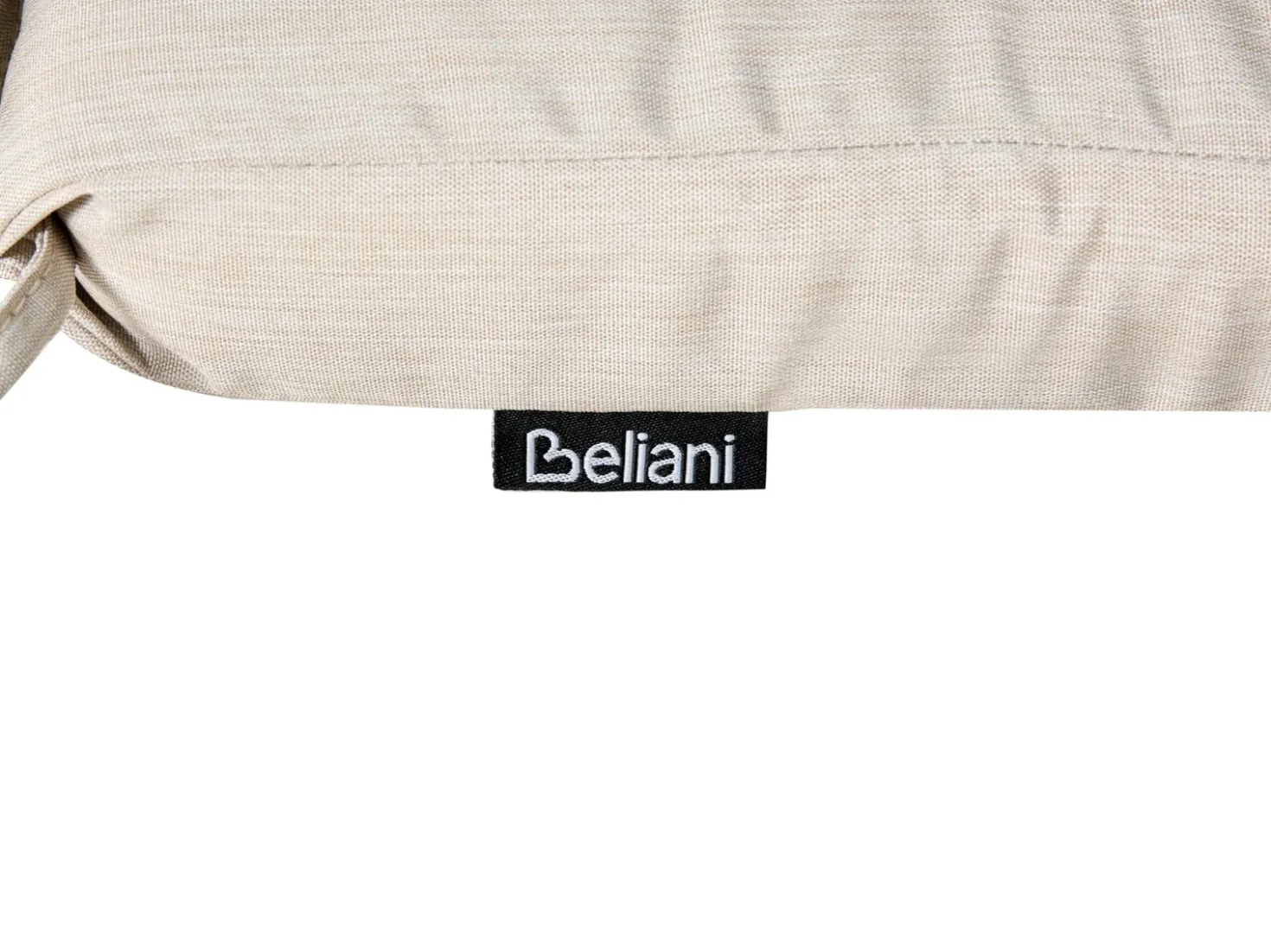 Lettino Prendisole con Cuscino JAVA PREMIUM Legno d'acacia Beige chiaro