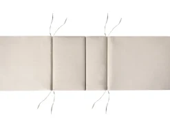 Lettino Prendisole con Cuscino JAVA PREMIUM Legno d'acacia Beige chiaro