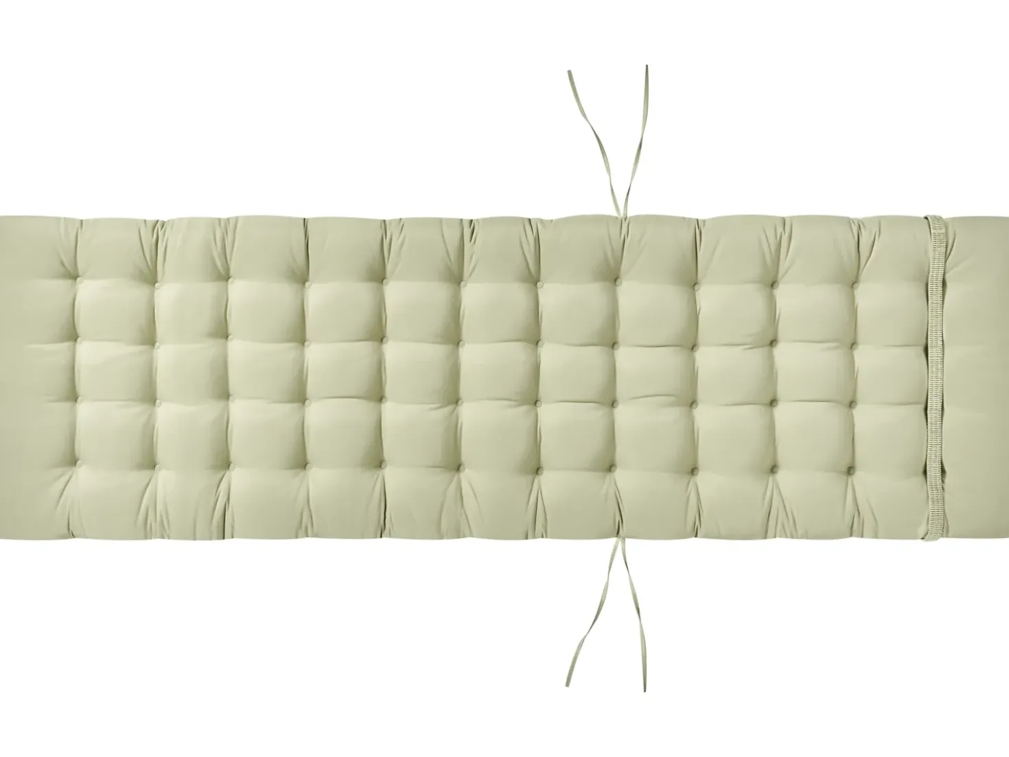 Lettino Prendisole con Cuscino CESANA PREMIUM Legno d'acacia Verde chiaro