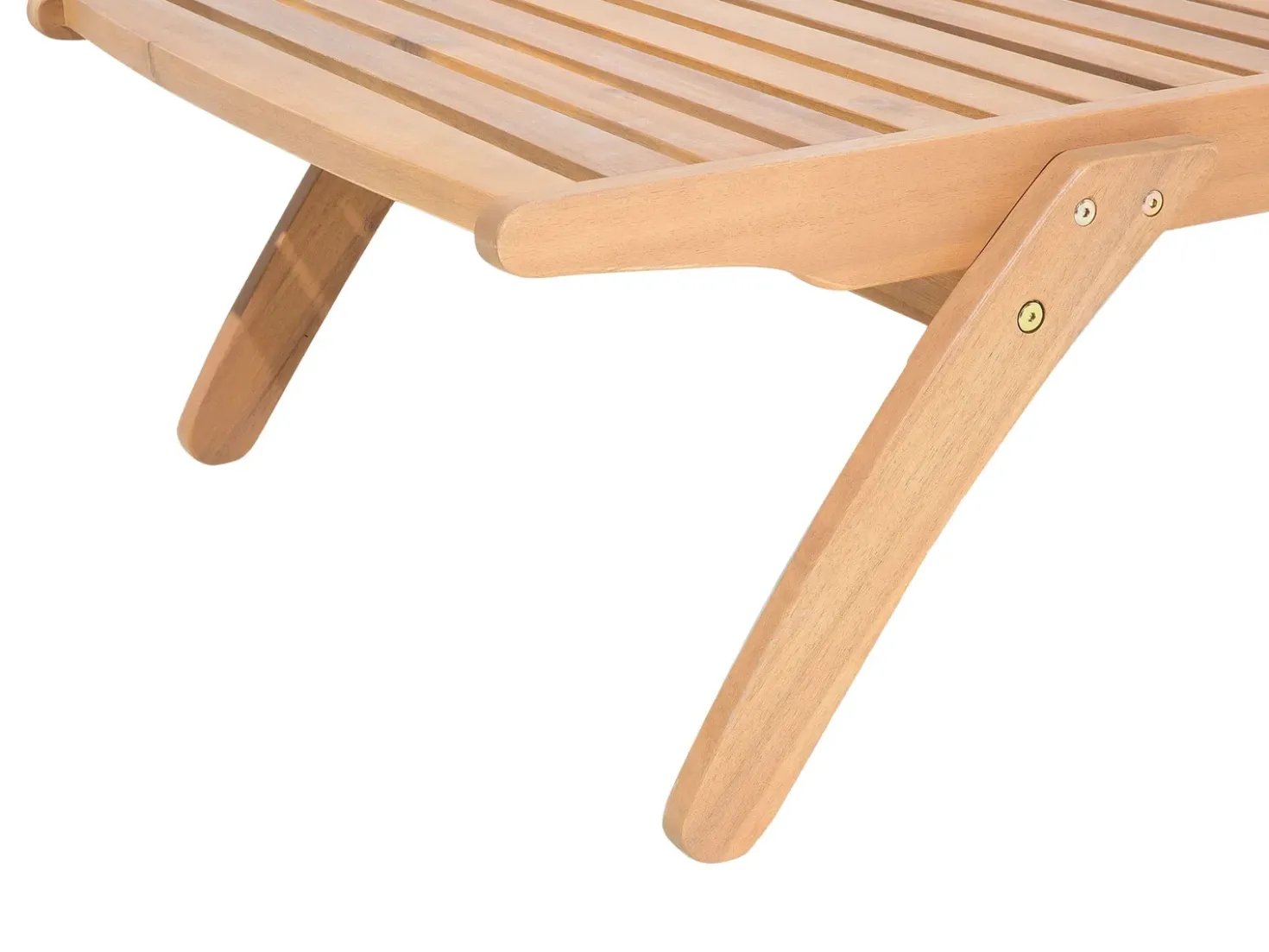 Lettino Prendisole con Cuscino CESANA PREMIUM Legno d'acacia Verde chiaro
