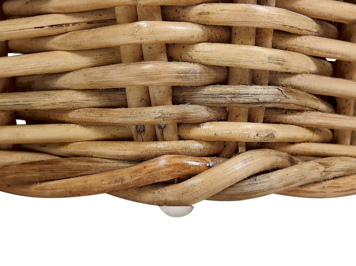 Lettino Prendisole con Cuscino BELSITO Rattan Naturale