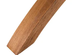 Lettino Prendisole con Cuscino TERAMO Legno di larice Bianco sporco