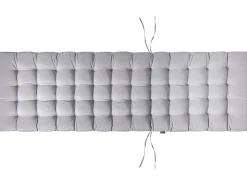 Lettino Prendisole con Cuscino CESANA PREMIUM Legno d'acacia Grigio chiaro