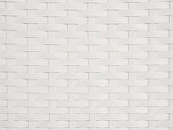 Lettino Prendisole con Cuscino VASTO Rattan sintetico (PE) Bianco