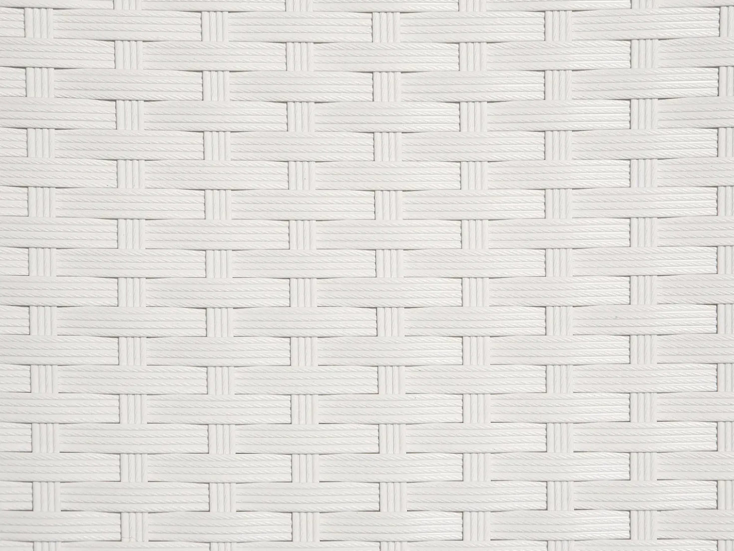 Lettino Prendisole con Cuscino VASTO Rattan sintetico (PE) Bianco