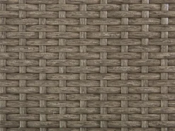 Lettino Prendisole con Cuscino VASTO Rattan sintetico (PE) Tortora