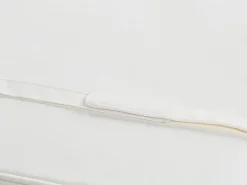 Lettino Prendisole con Cuscino AZZANELLO Legno d'acacia Bianco sporco