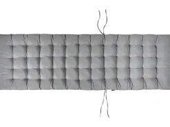 Lettino Prendisole con Cuscino CESANA PREMIUM Legno d'acacia Grigio melange