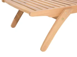 Lettino Prendisole con Cuscino CESANA PREMIUM Legno d'acacia Grigio melange