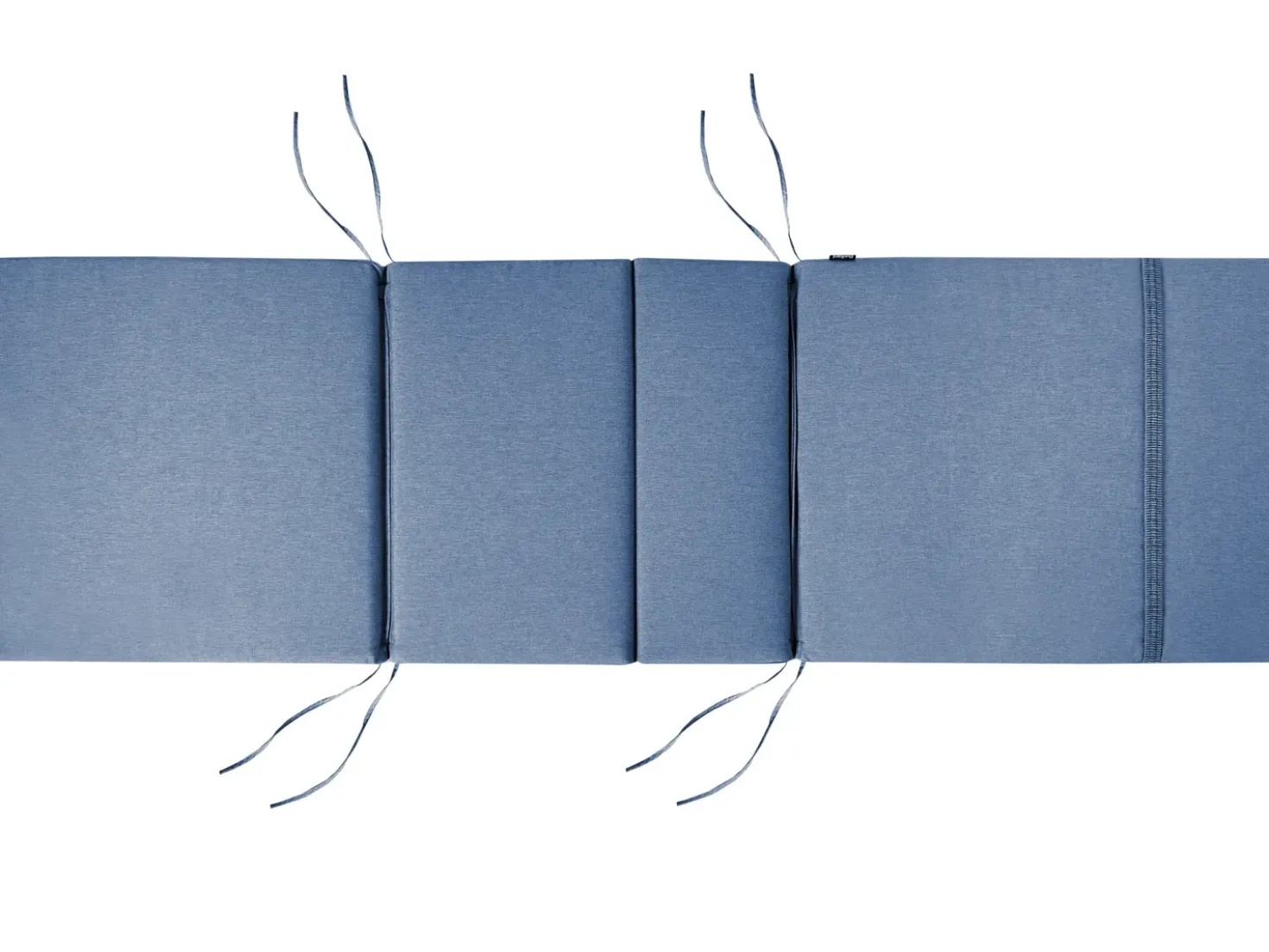 Lettino Prendisole con Cuscino JAVA PREMIUM Legno d'acacia Blu