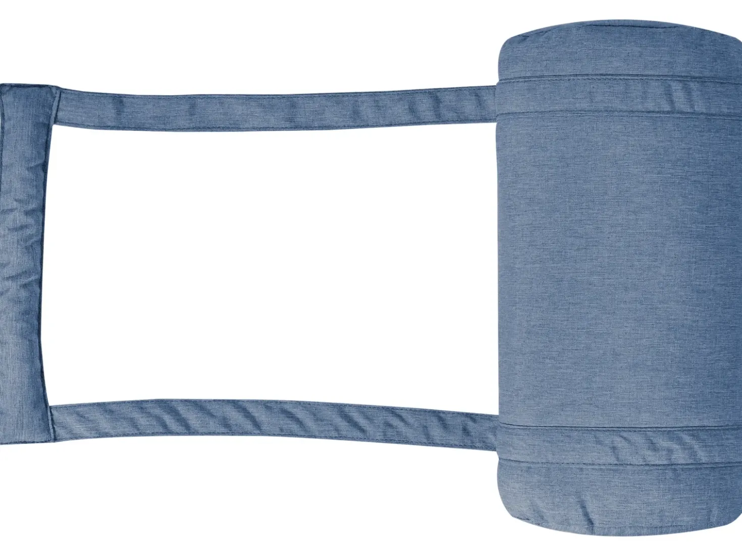 Lettino Prendisole con Cuscino JAVA PREMIUM Legno d'acacia Blu