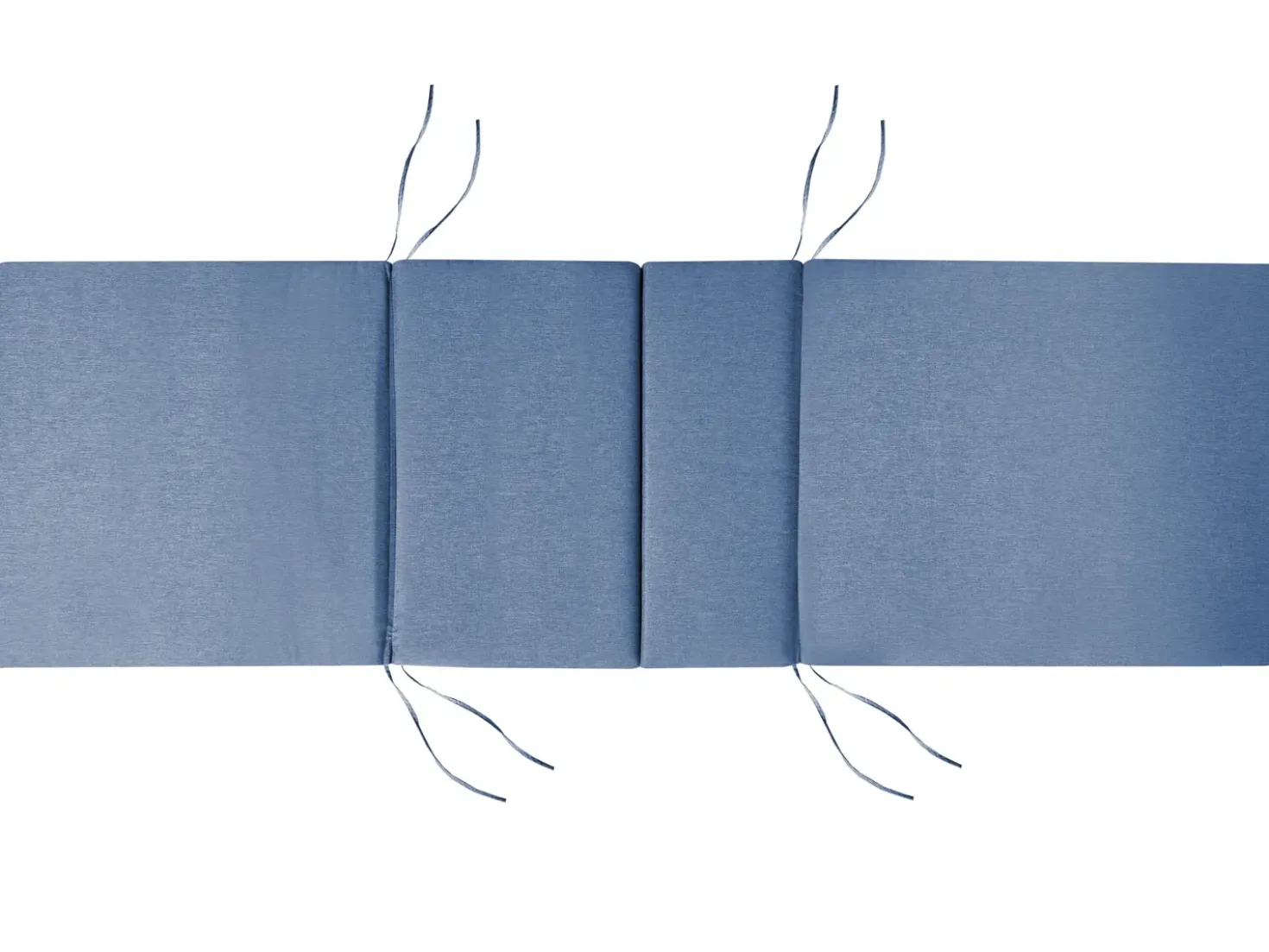 Lettino Prendisole con Cuscino JAVA PREMIUM Legno d'acacia Blu