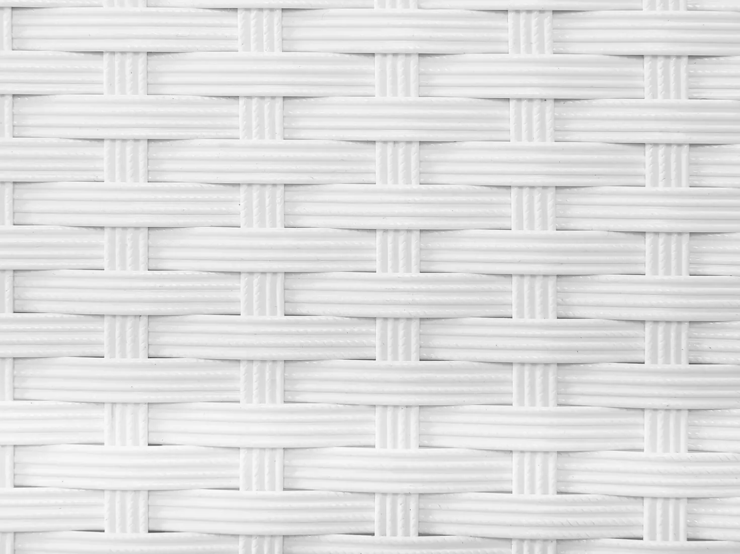 Lettino Prendisole con Cuscino TURIN Rattan sintetico (PE) Bianco