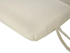 Lettino Prendisole con Cuscino BRESCIA PREMIUM Legno d'acacia Tortora