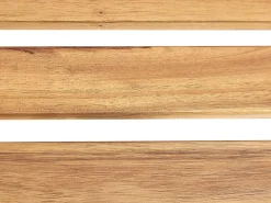 Lettino Prendisole con Cuscino LUINO Legno d'acacia Grigio