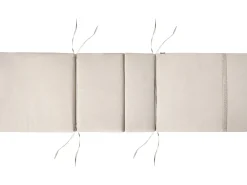 Lettino Prendisole con Cuscino AMANTEA PREMIUM II Legno d'acacia Beige chiaro