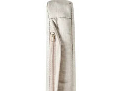 Lettino Prendisole con Cuscino AMANTEA PREMIUM II Legno d'acacia Beige chiaro
