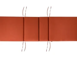 Lettino Prendisole con Cuscino JAVA PREMIUM Legno d'acacia Rosso