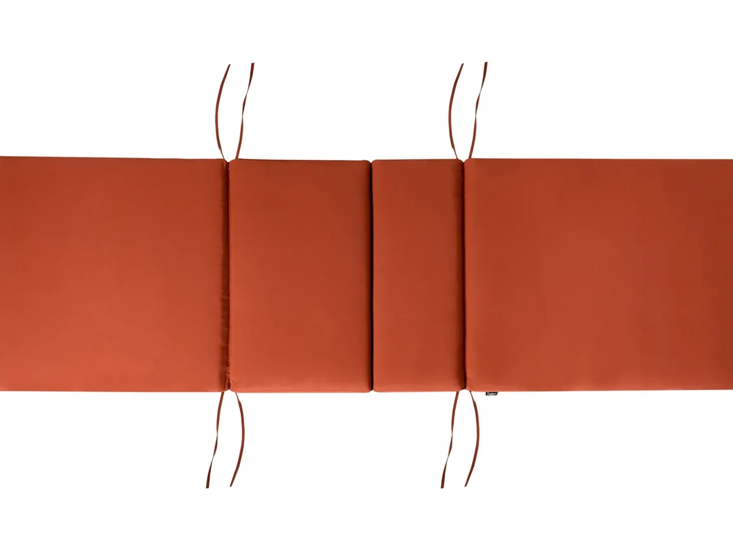 Lettino Prendisole con Cuscino JAVA PREMIUM Legno d'acacia Rosso