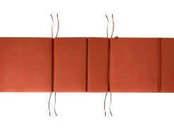 Lettino Prendisole con Cuscino JAVA PREMIUM Legno d'acacia Rosso