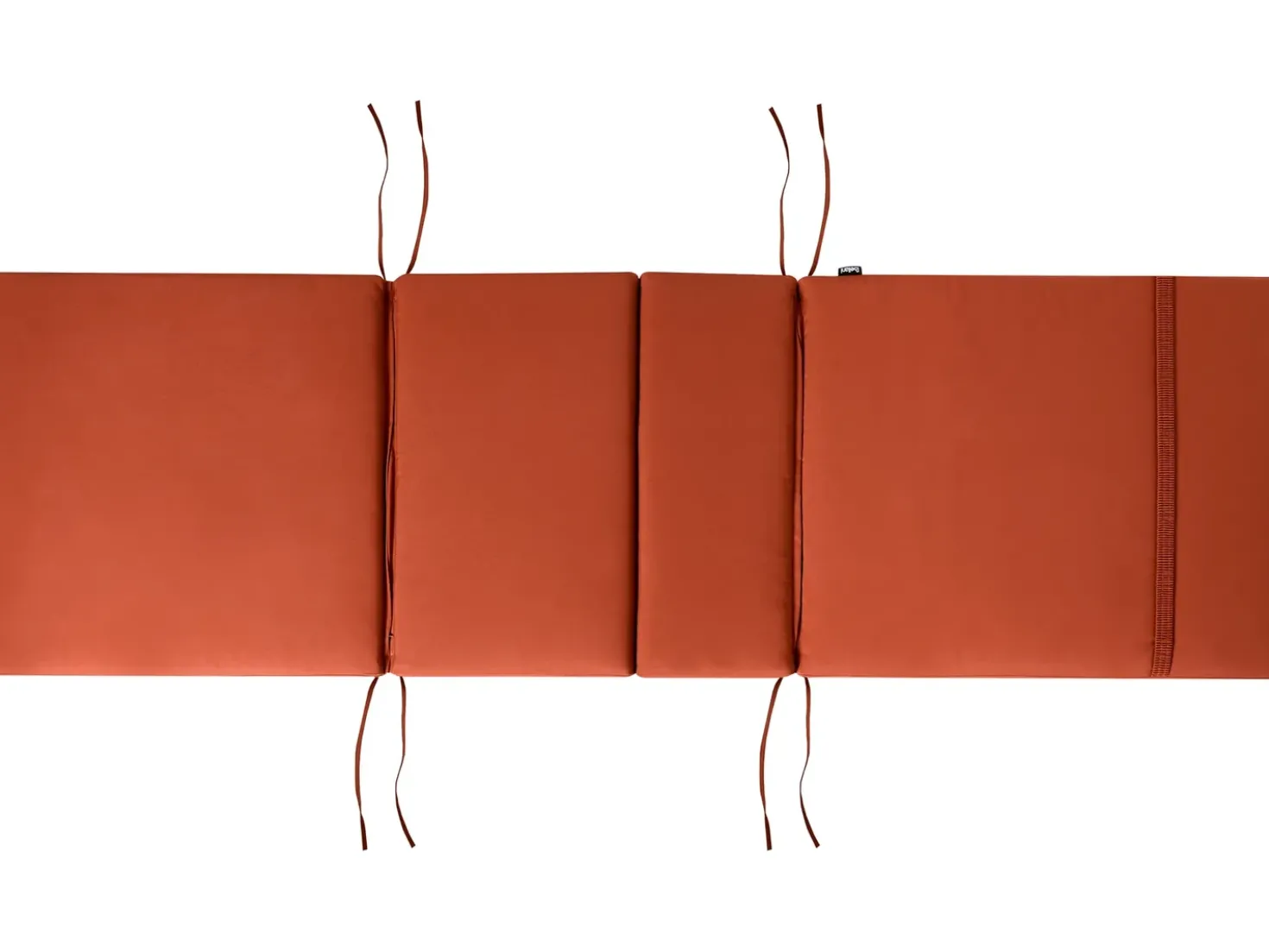 Lettino Prendisole con Cuscino JAVA PREMIUM Legno d'acacia Rosso