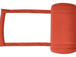 Lettino Prendisole con Cuscino BRESCIA PREMIUM Legno d'acacia Rosso